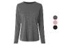 Damen Langarmshirt in Grau mit Farboptionen.