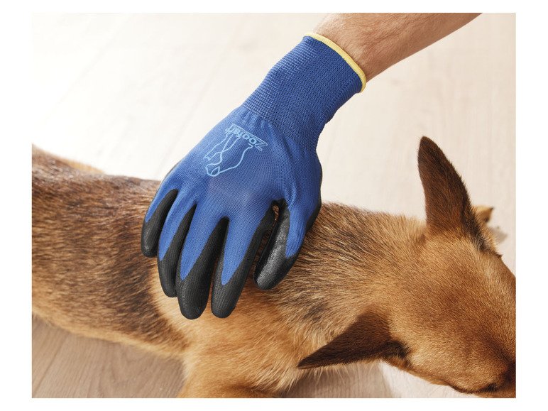 Gehe zu Vollbildansicht: zoofari® Fellpflege-Handschuh, mit Massageeffekt - Bild 2