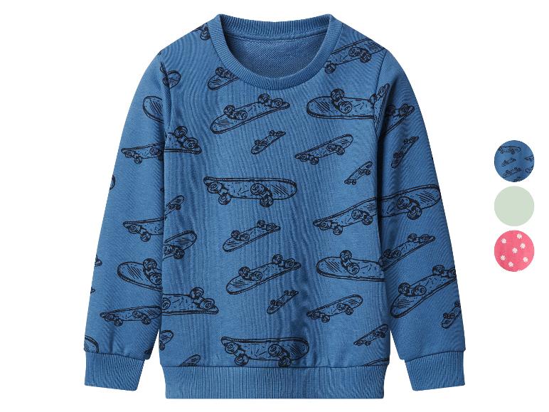 Blaues Kinder-Sweatshirt mit Skateboard-Muster