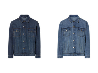 LIVERGY® Herren Jeansjacke aus reiner Baumwolle