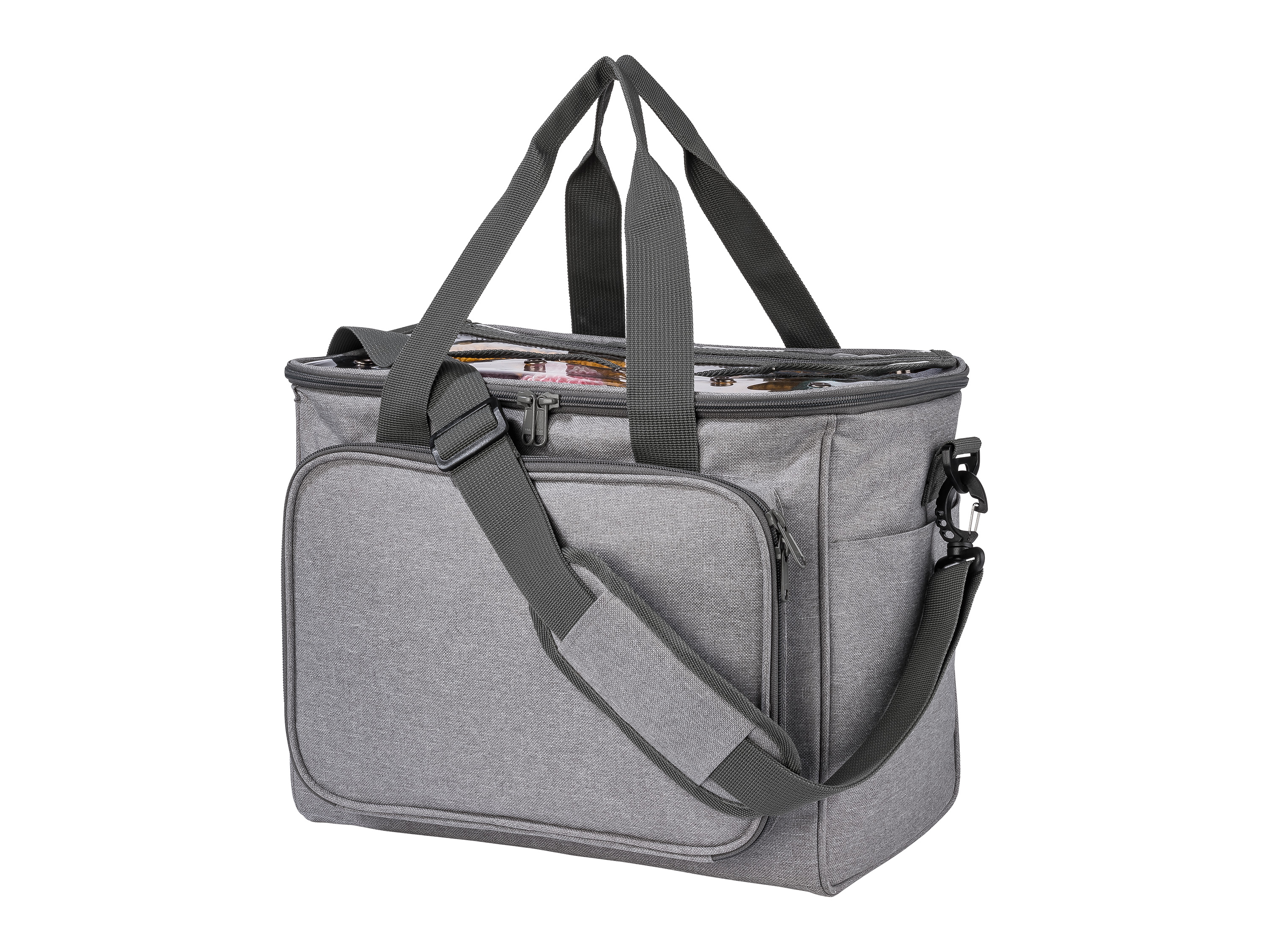 TOPMOVE® Aufbewahrungstasche Strickzubehör / Nähmaschinen Trolley (Aufbewahrungstasche grau) | 04334036074640