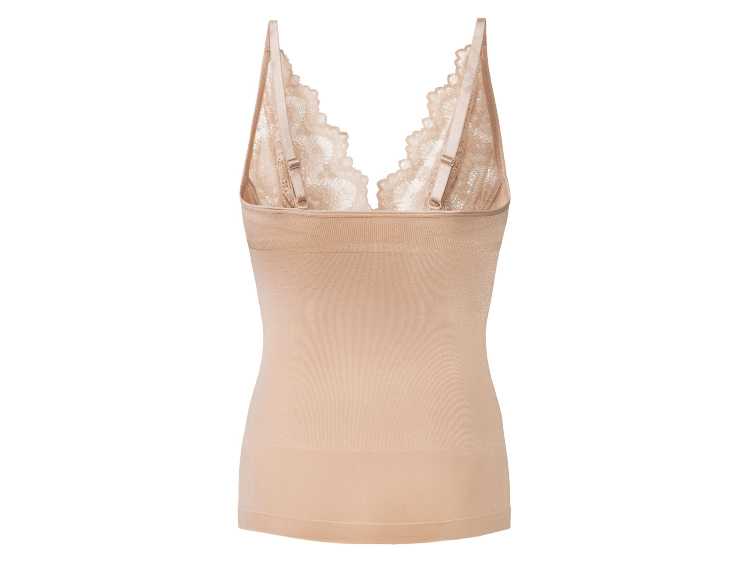ESMARA® Damen Formhemd Silhouettenzauber (schmale Träger/beige, M(40/42)) – Bild 2 von 2