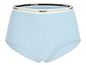 Hellblaue Unterhose mit weiß-schwarzem Bund mit MGXX-Logo.