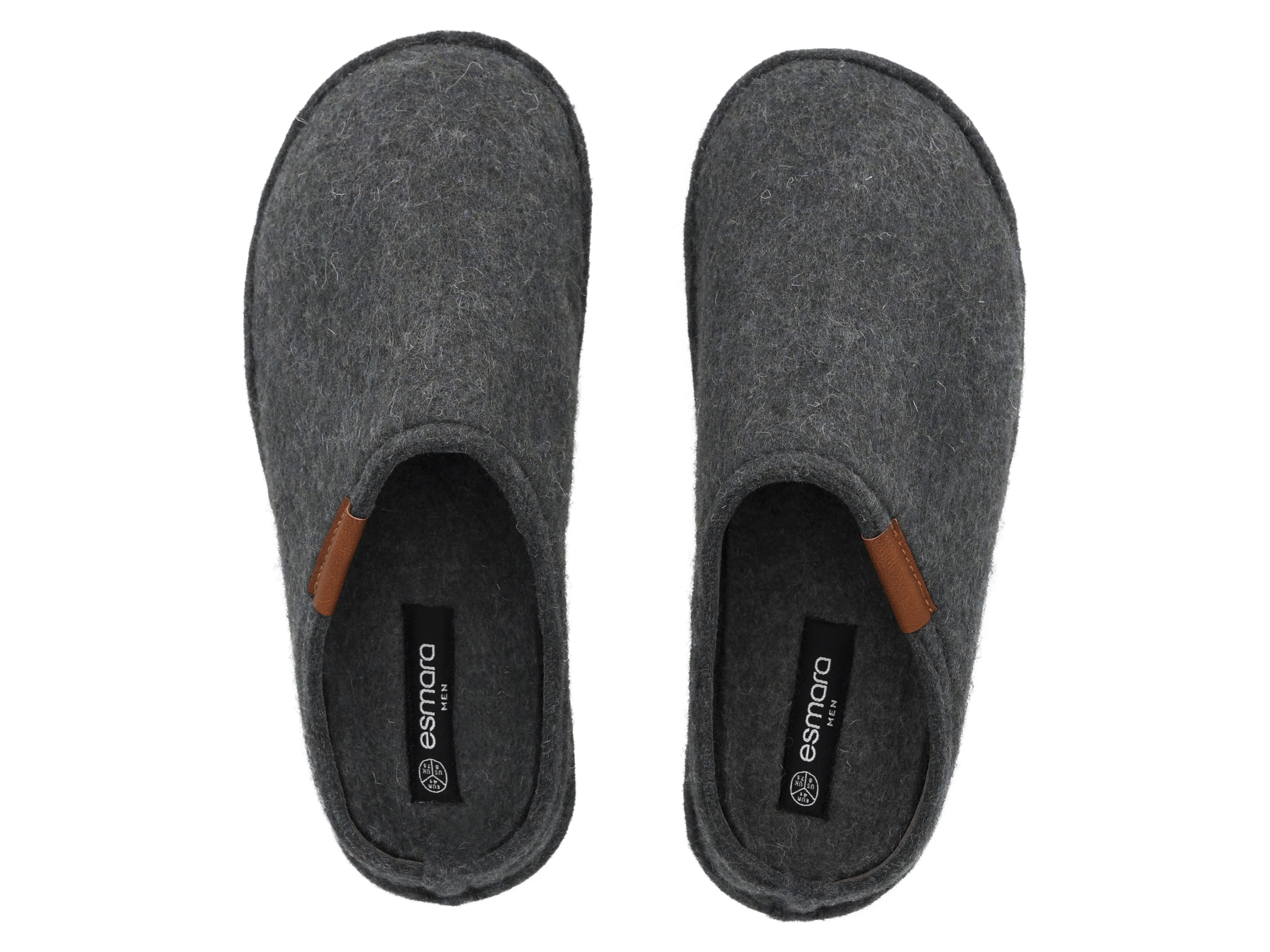 Thumbnail - esmara® Herren Filzhausschuhe, mit hohem Wollanteil (Grau, 42)