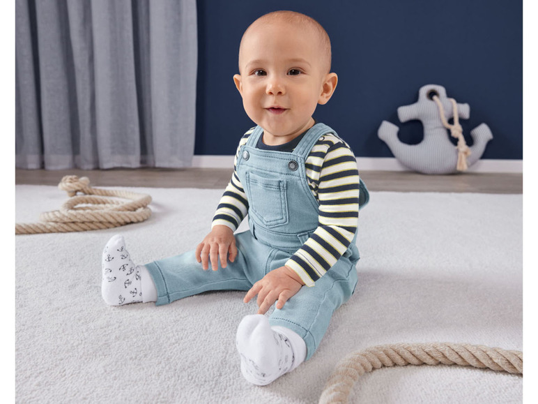 Gehe zu Vollbildansicht: lupilu® Baby Socken, 3 Paar, mit hohem Bio-Baumwollanteil - Bild 4