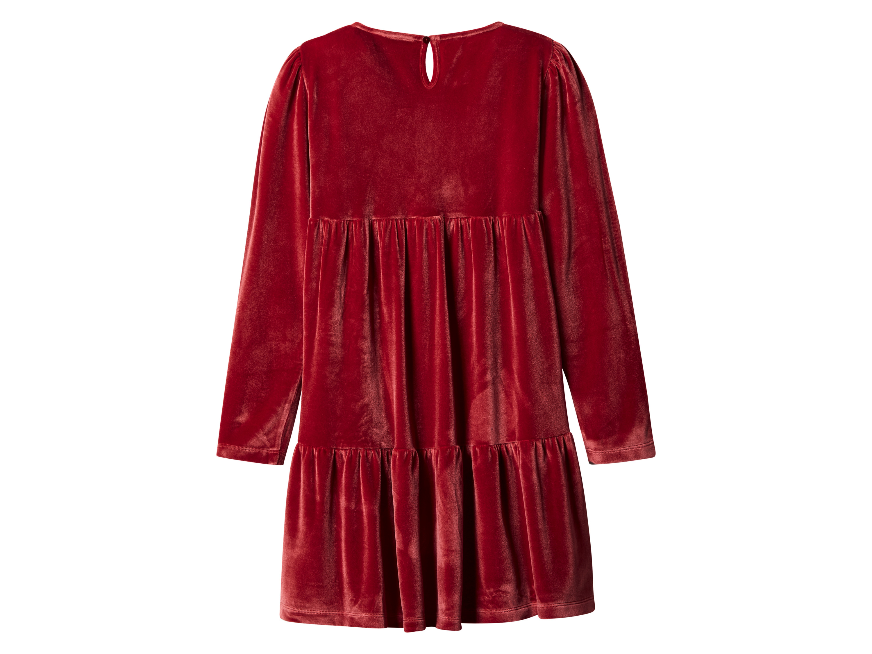 Thumbnail - esmara® Kinder Velourskleid (Rot, 134/140)