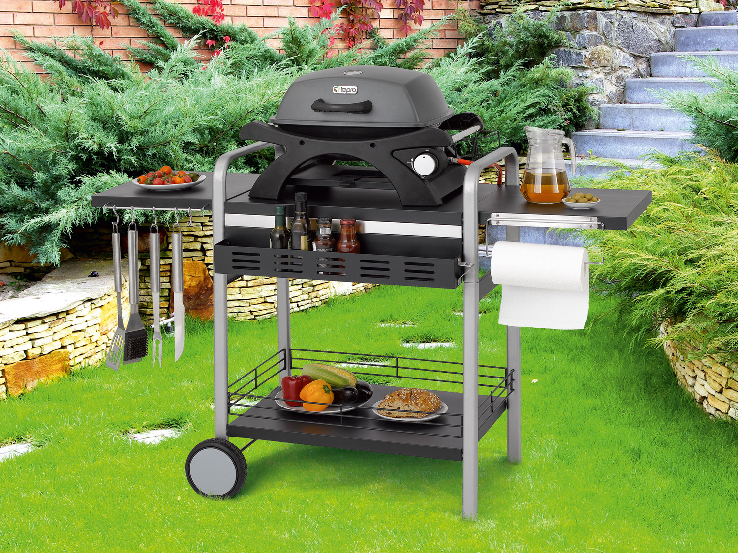 | tepro Stahl aus Universal BBQ-Tisch, LIDL