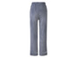 Graue Pyjamahose mit weißem Saum.