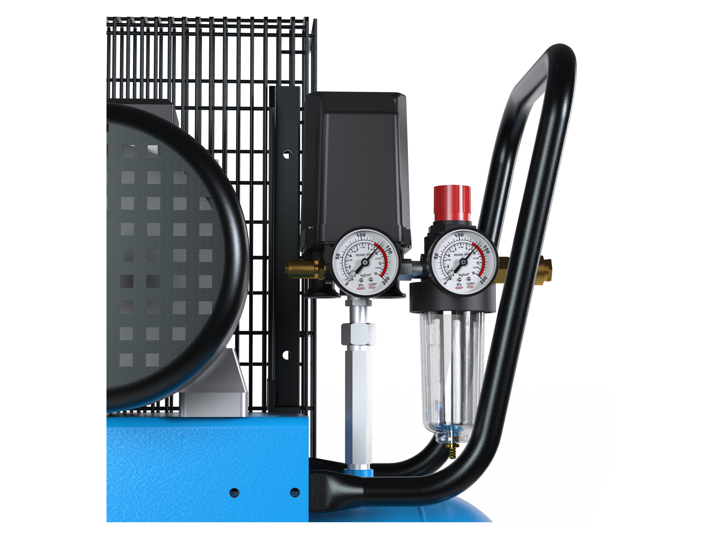 Thumbnail - Güde Kompressor »700/10/100«, 2-Zylinder-Aggregat