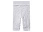 Graue gerippte Baby-Leggings