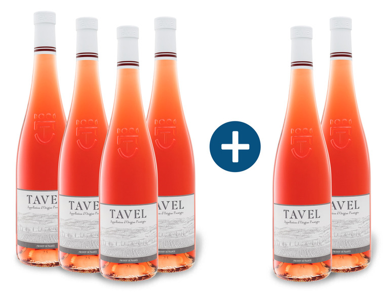 4 + 2 Weinpaket Tavel rosé AOP trocken, Roséwein