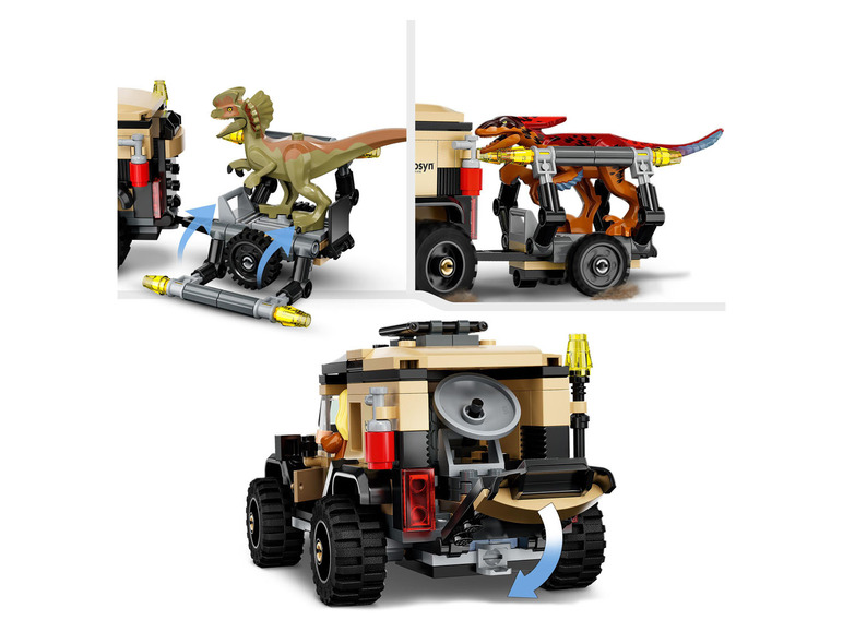 Gehe zu Vollbildansicht: LEGO® Jurassic World™ 76951 »Pyroraptor und Dilophosaurus Transport« - Bild 5