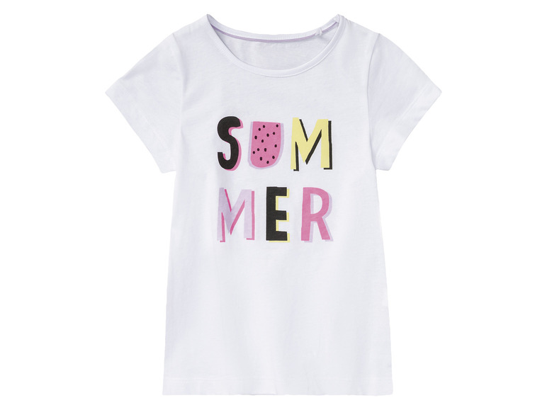 Gehe zu Vollbildansicht: lupilu® Kleinkinder Mädchen T-Shirts, 3 Stück, mit Print - Bild 5