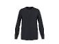 Dunkelblaues Langarmshirt für Herren mit Knopfleiste.