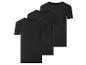 Dreierpack schwarze Kurzarm-T-Shirts