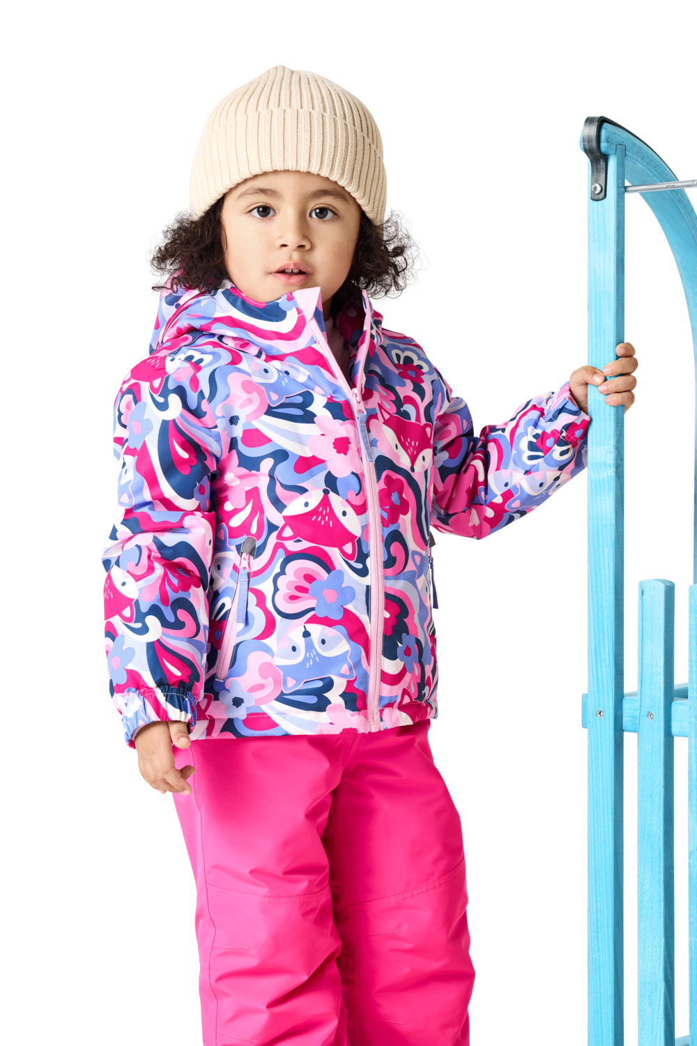 LUPILU® Kleinkinder Schneejacke (gemustert/rosa, 110/116) – Bild 2 von 4