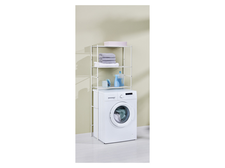 Gehe zu Vollbildansicht: LIVARNO home Waschmaschinen-Überbauregal, mit 3 Ablagen - Bild 3