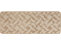 Beiger Läufer mit geometrischem Muster in hellen und dunklen Tönen