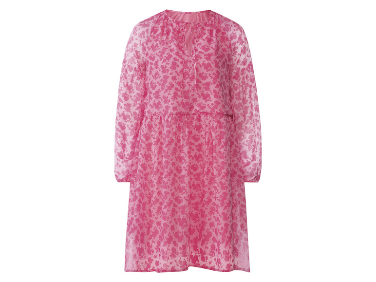 Gehe zu Vollbildansicht: esmara® Damen Kleid, in Chiffon-Qualität, mit Raffung - Bild 6