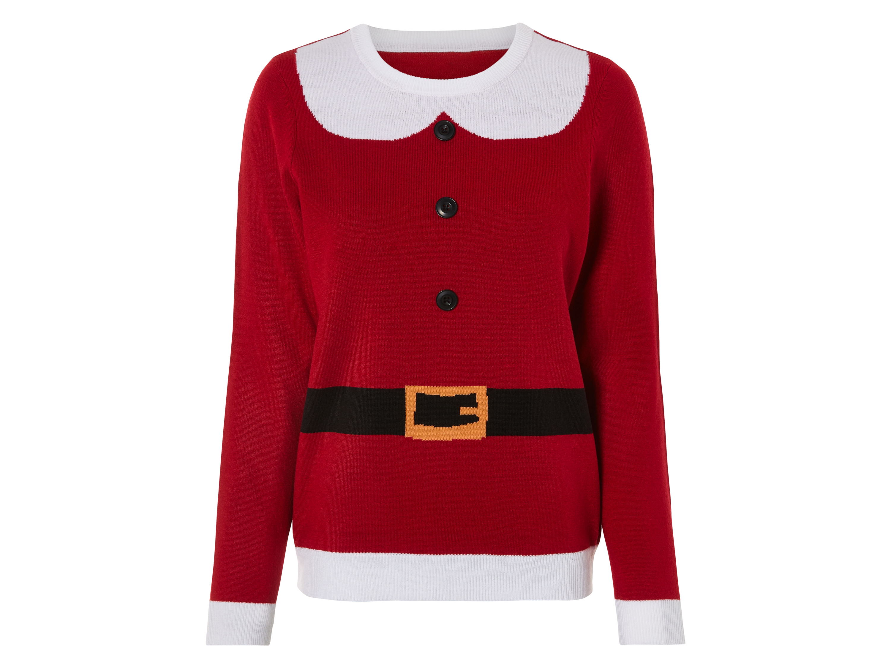 esmara® Damen Pullover Weihnachten LED (Rot, M(40/42)) | 04335814072841