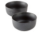 Zwei schwarze Schalen