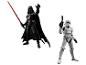 Darth Vader und Stormtrooper Figuren mit Waffen