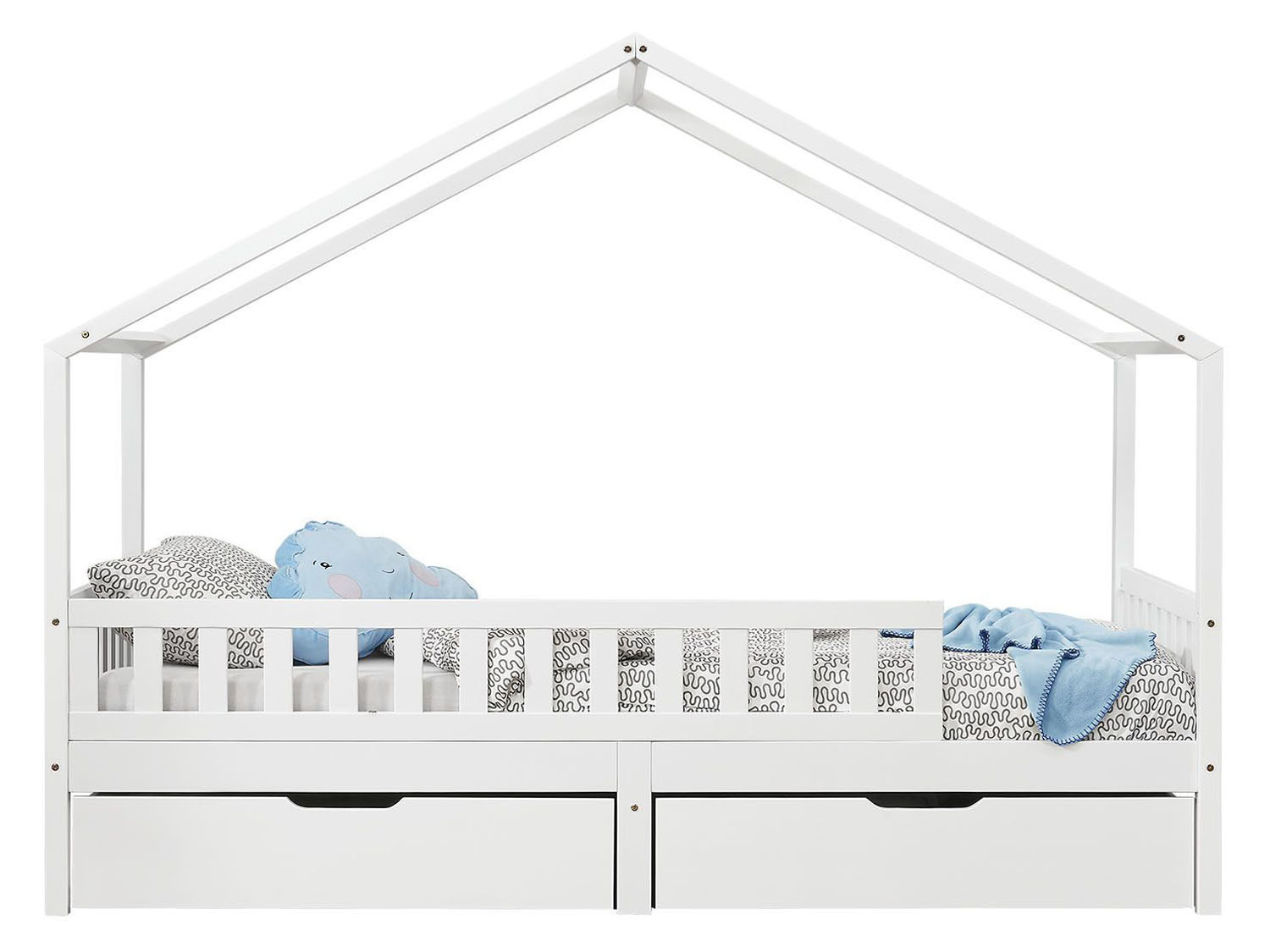 Juskys Kinderbett »Yuki«, mit offenem Dach LIDL