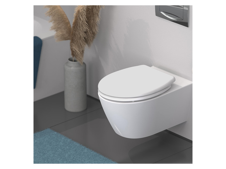 Gehe zu Vollbildansicht: Schütte WC Sitz Duroplast FAMILY WHITE mit Absenkautomatik und Schnellverschluss - Bild 2