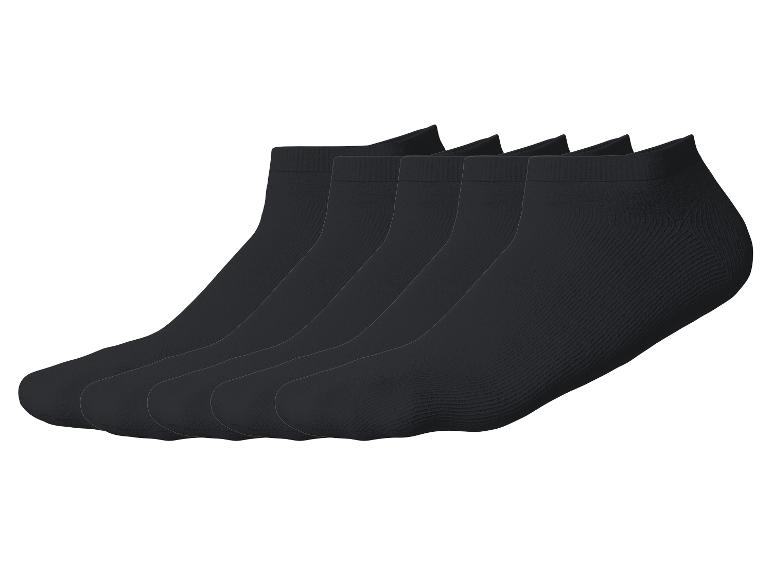 Fünf Paar schwarze Sneaker-Socken