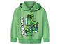 Grüner Kinder-Kapuzenpullover Minecraft mit Creeper-Aufdruck