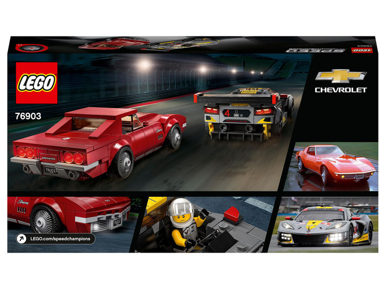 Gehe zu Vollbildansicht: LEGO® Speed Champions 76903 »Chevrolet Corvette C8.R und 1969 Chevrolet Corvette« - Bild 7