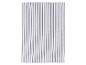 Weißes Küchentuch mit grauen vertikalen Streifen
