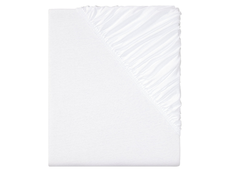 Weißes Spannbettlaken