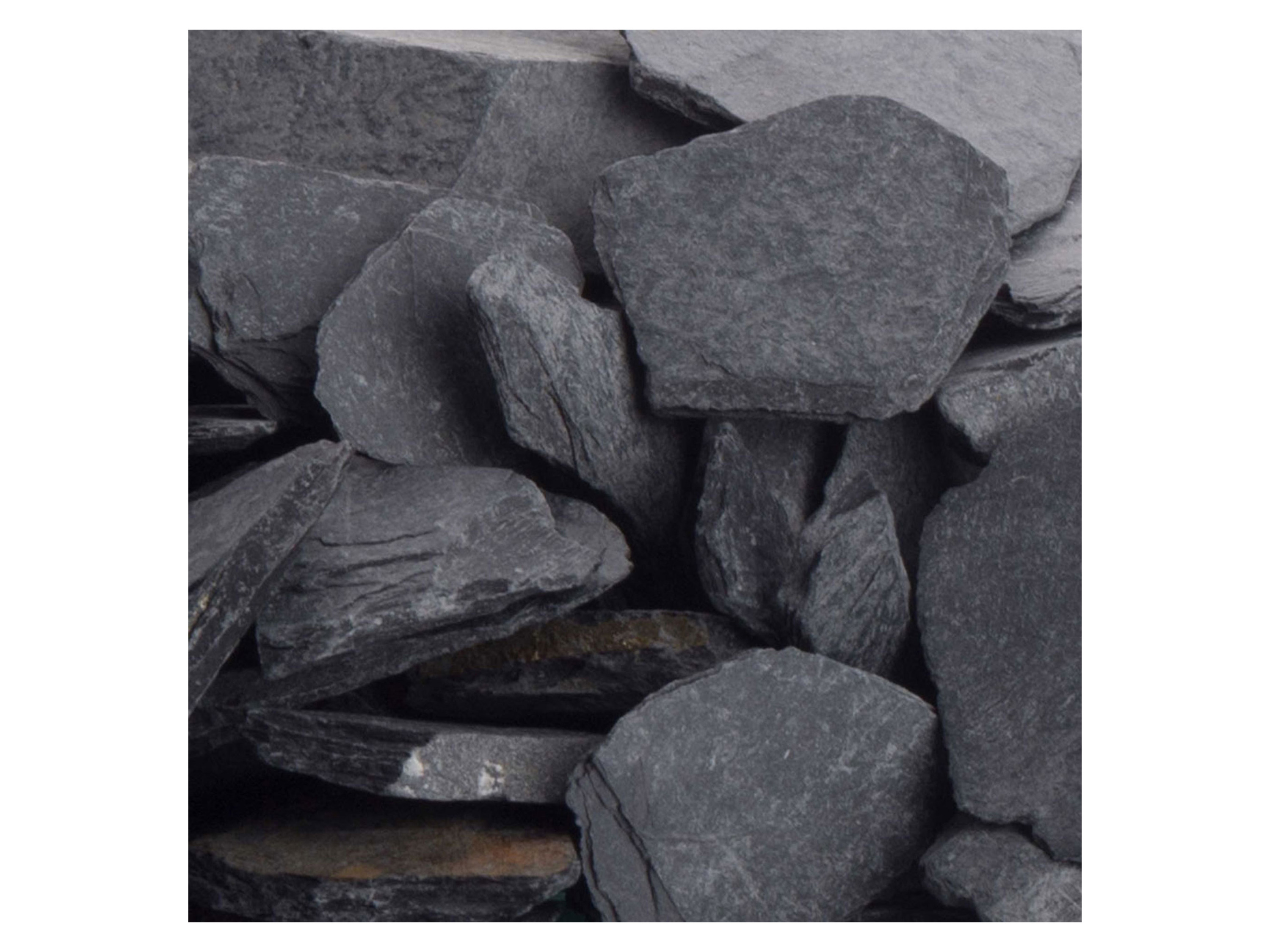 SCHICKER MINERAL Schiefer Ziersplitt (20-40 mm, 1000 kg BigBag, Schwarz) – Bild 3 von 4