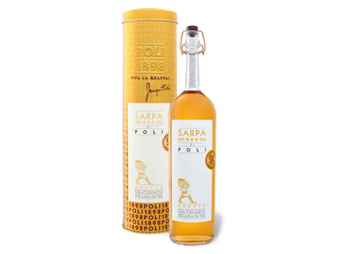 Poli - Grappa Sarpa Oro di Poli mit Geschenkbox 40% Vol