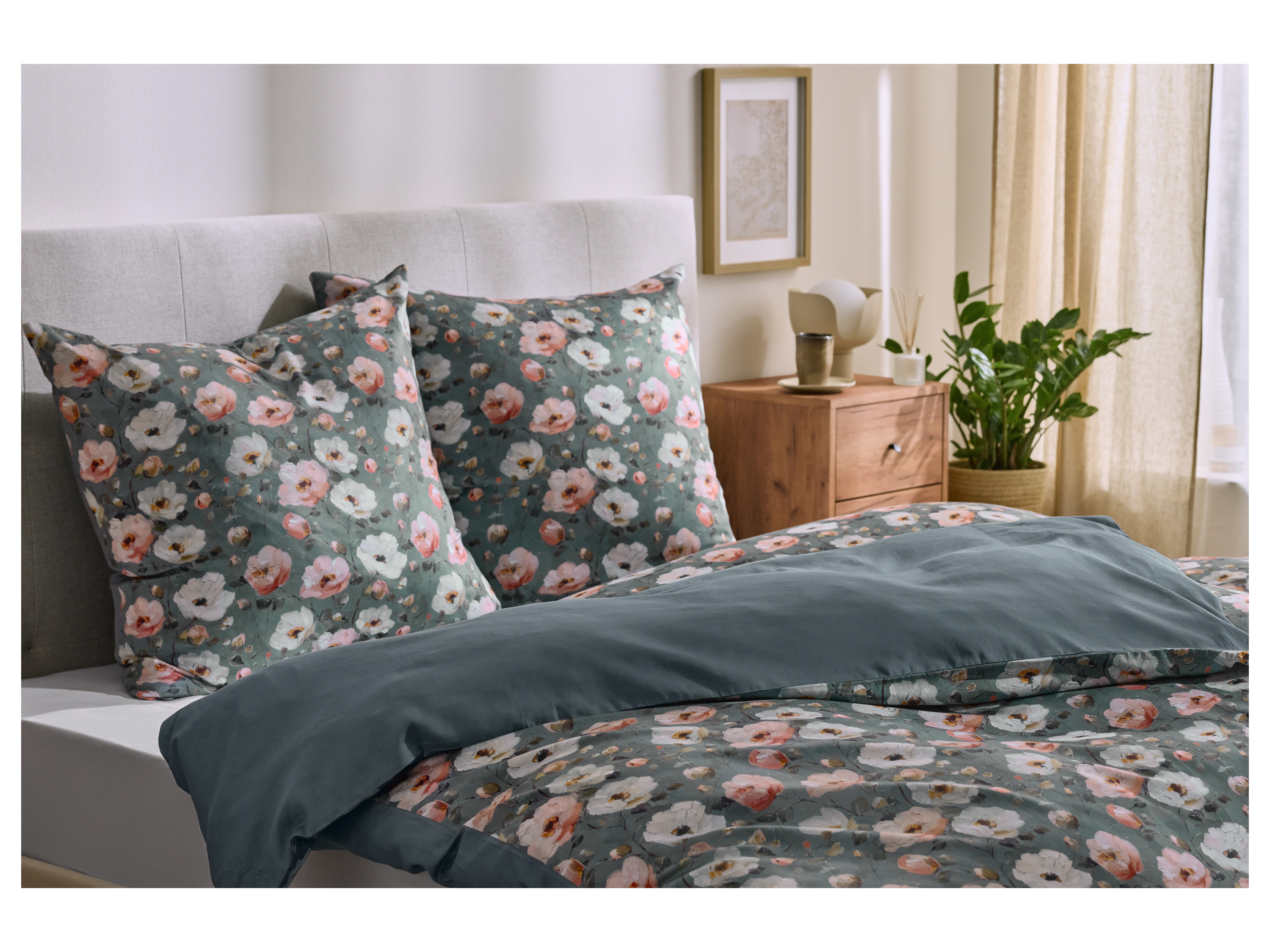 Thumbnail - LIVARNO® Spannbettlaken Satin 140-160x200x27cm (Weiß)