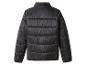 Schwarze Steppjacke von hinten.