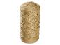 Spule Naturseil, aus Jute oder Sisal, auf weißem Hintergrund.