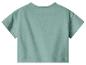 Mintgrünes Kurzarm-T-Shirt mit strukturierten Ärmeln