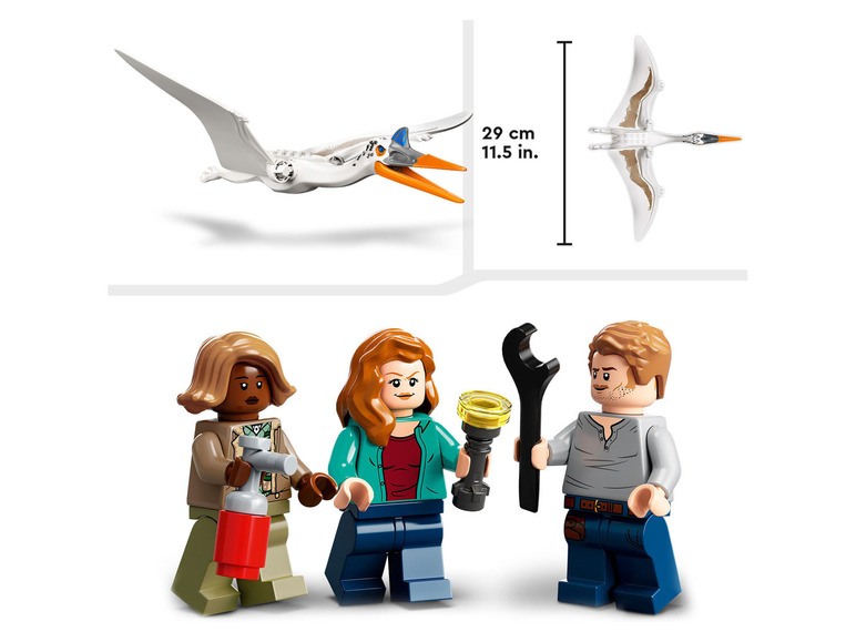 Gehe zu Vollbildansicht: LEGO® Jurassic World™ 76947 »Quetzalcoatlus: Flugzeug-Überfall« - Bild 3