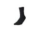 Schwarze Socke auf weißem Hintergrund