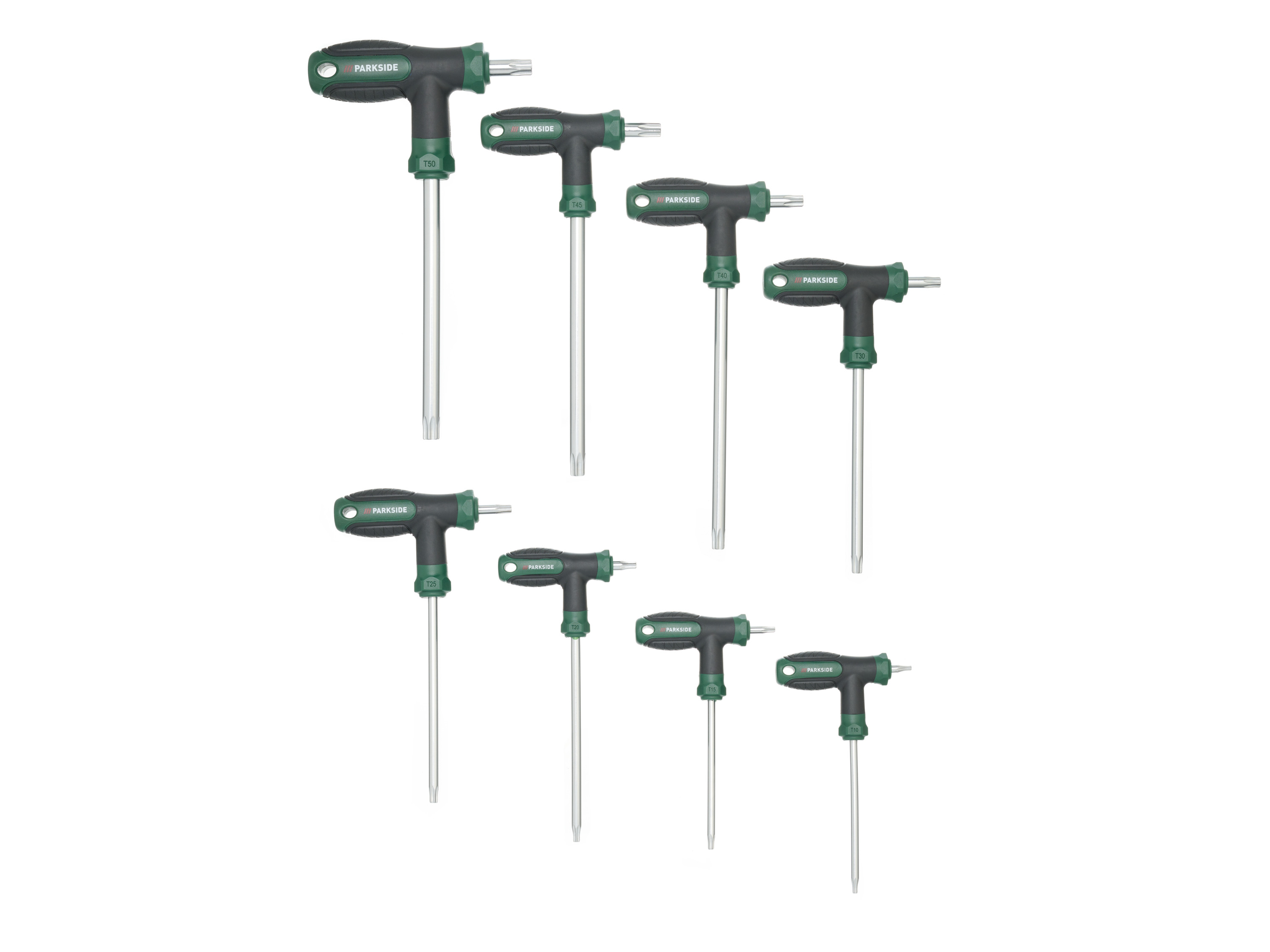 PARKSIDE® T-Griff Stiftschlüsselsatz, 8-teilig (TX Stiftschlüsselsatz) | 04335633053915