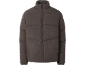 Braune gesteppte Herrenjacke mit Reißverschluss