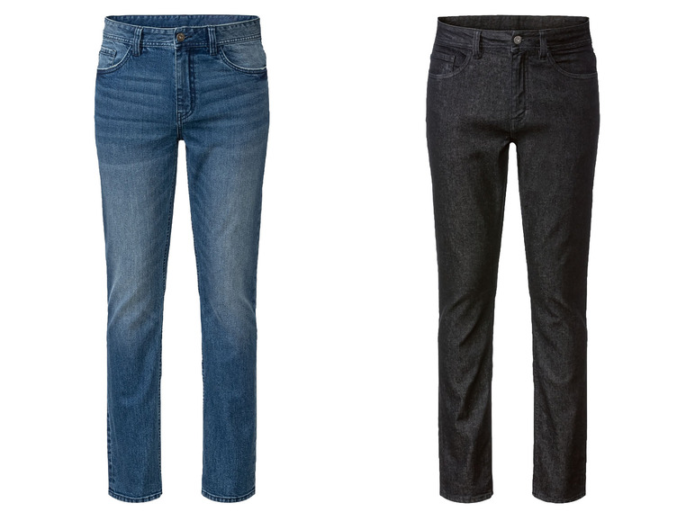 Gehe zu Vollbildansicht: LIVERGY Herren Jeans, Slim Fit, hoher Baumwollanteil - Bild 1