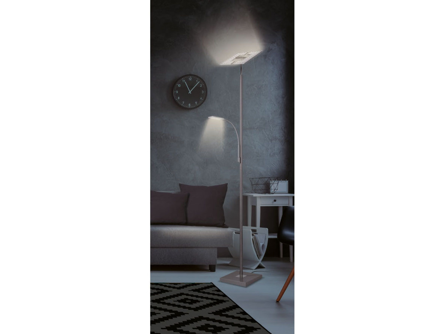 LIVARNO home LED-Deckenfluter mit einstellbar… Lesearm