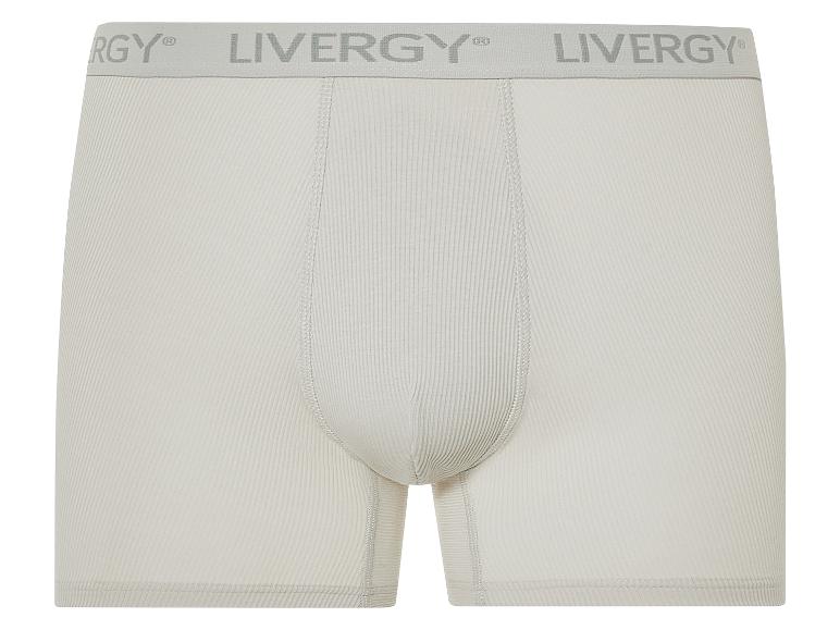 Beige Liverygy Boxershorts, gerippt.