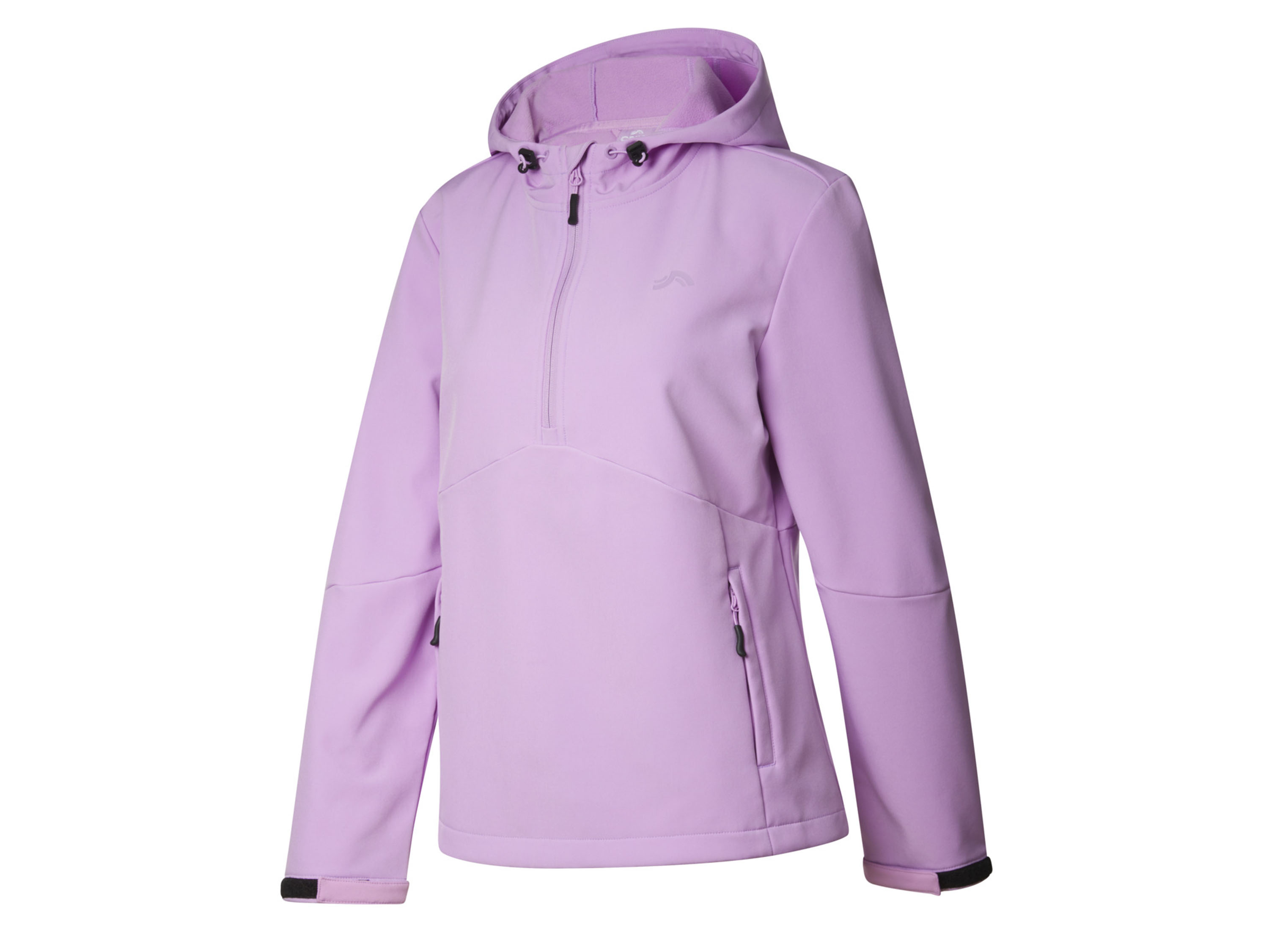 CRIVIT Damen Softshelljacke Halfzip Outdoor Web (Lila, XS(32/34))““ | seitliche Reißverschlusstaschen Funktion: aus winddichtem, atmungsaktivem 3-lagigem Softshell-Material mit hohem Wärmerückhalt