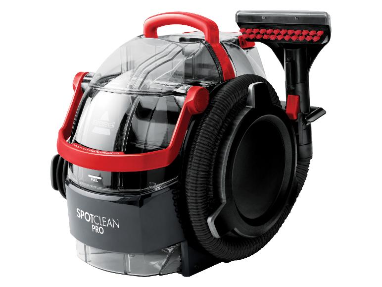 Bissell SpotClean Pro Fleckenreiniger in Schwarz und Rot.