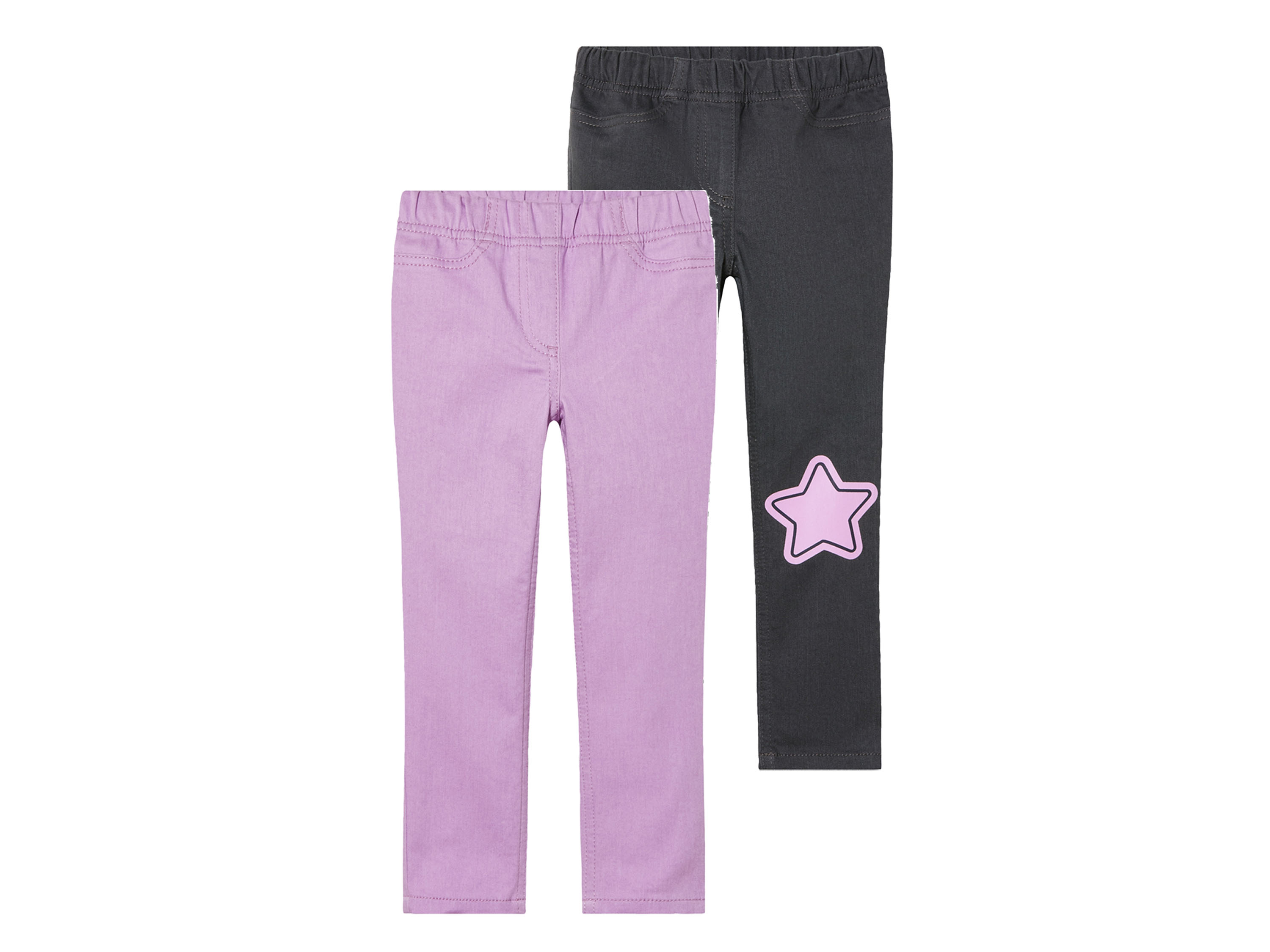 lupilu® Kleinkinder Treggings 2er Set (Rosa, 98/104)““ | mit Print Material: Baumwolle, 31 % Polyester recycelt, 3 % Elasthan Lycra® Pflegehinweis: waschen bei max. 40 °C nicht bleichen schonende Trocknung im Wäschetrockner bei max. 60 °C bügeln bis 150 °C Stufe 2. Dampfbügeleisen kann verwendet werden nicht trockenreinigen Größe: 98/104 – 122/128 Meine Lidl-Größe – so einfach gehts Einfach den Lidl-Größenrechner besuchen. Für deine Personengruppe und Produktgruppe die gemessenen Körpermaße eintragen und dann den Berechnen-Button betätigen. Schon wird dir deine Größe angezeigt. Oeko-Tex® Standard 100 Geprüft auf Schadstoffe Zertifizierungsnummer: 13.0.19214 Hohenstein Htti Standard 100 by Oeko-Tex® ist die weltweit bekannteste, unabhängige Zertifizierung schadstoffgeprüfter Textil- und Lederprodukte aller Art – vom Garn und den Stoffen bis hin zum gebrauchsfertigen Artikel. Das Label bestätigt