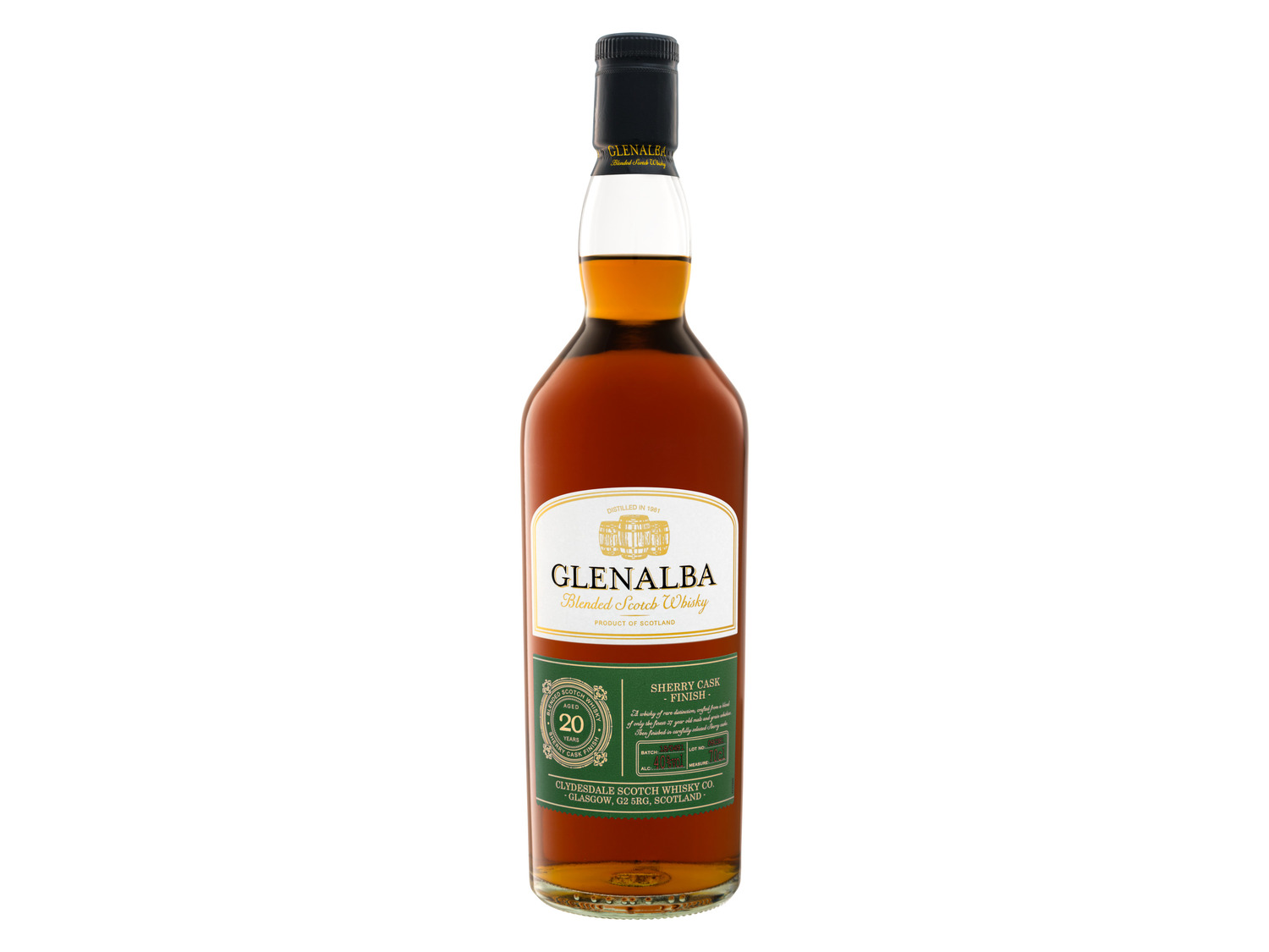 Cask J… Whisky Glenalba Blended Finish Sherry 20 Scotch